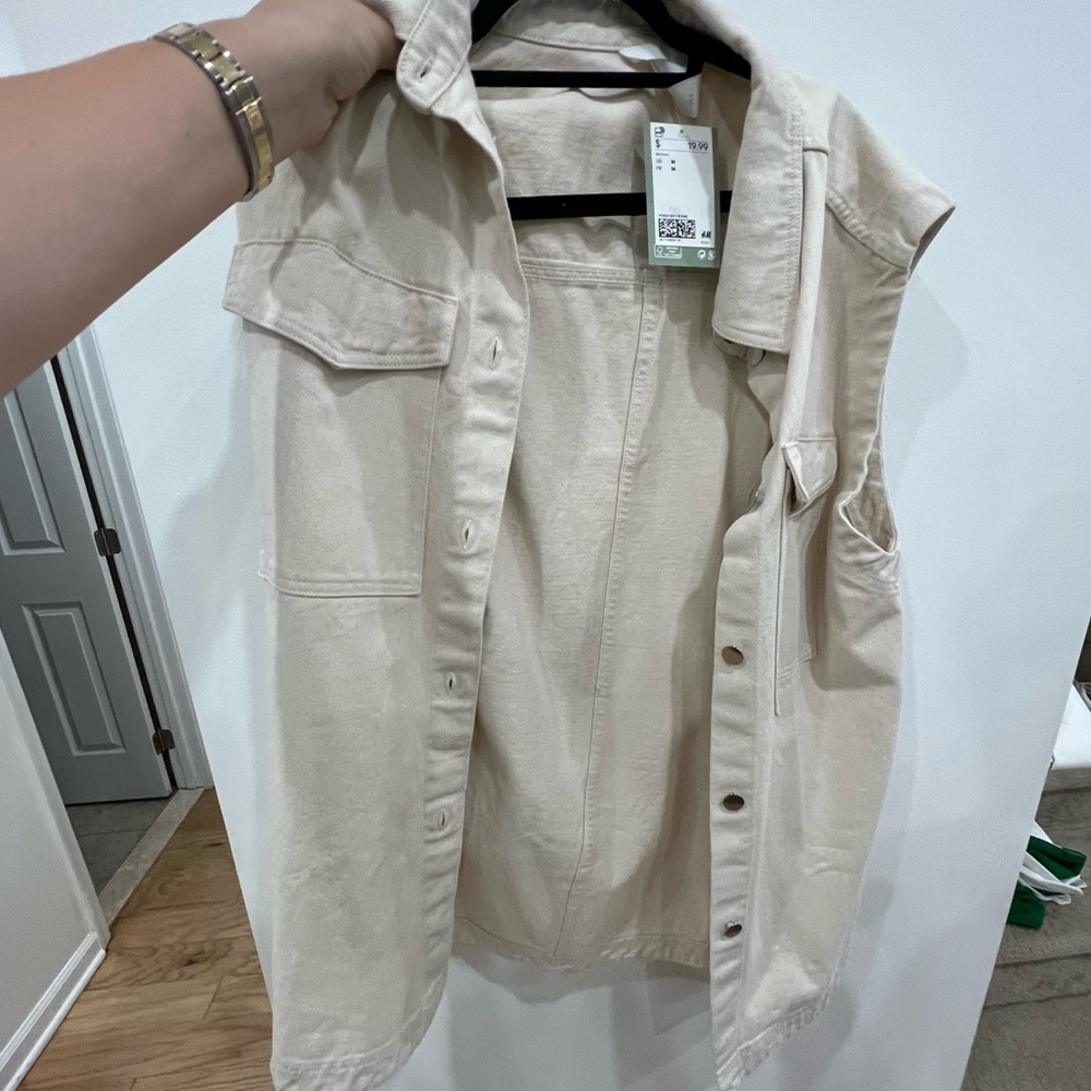 Hm best best over sized M beige new